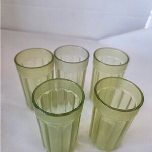 Fisher Price Fun with Food Drinking Glass Cup  Beverage Pretend Play Set Of 5